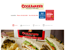 Tablet Screenshot of coolbakers.com